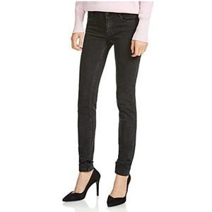 Maje Jaw Skinny Jeans Heart Embroidered Pockets